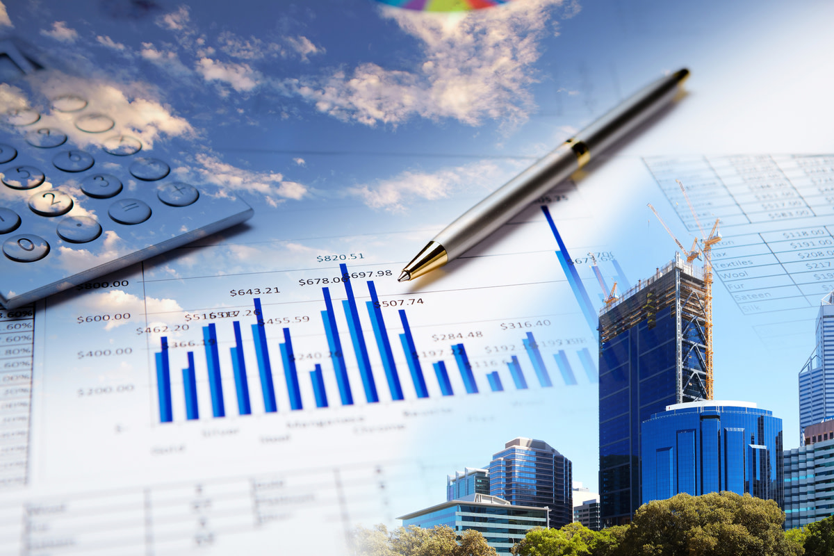 Collage of various business elements