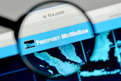 Freeport-McMoRan logo on the website homepage