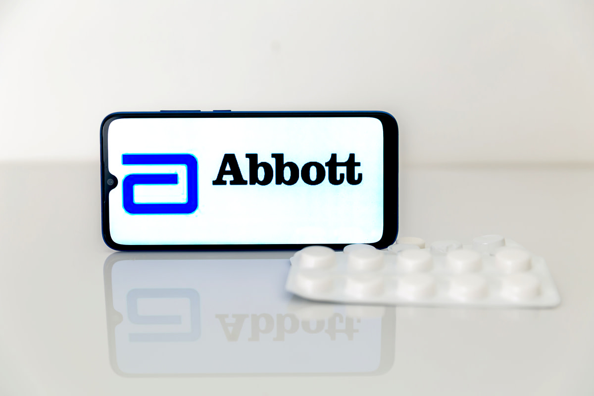 Abbott on the phone screen