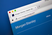 The homepage of the official Morgan Stanley website
