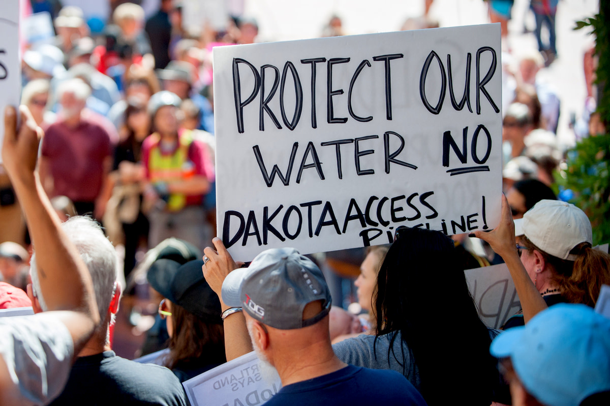 Protest to the Access Oil Pipeline in North Dakota
