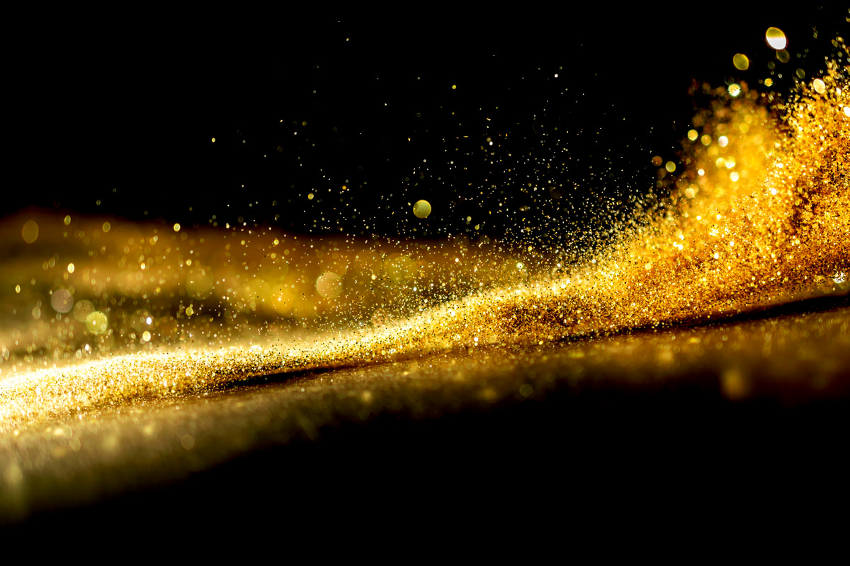 gold glitter