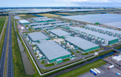 Drone view of datacenters