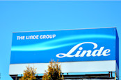 Company signboard Linde