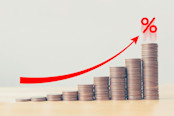 Concept of interest rate hike