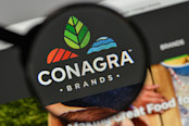 Conagra Brands logo on the website homepage