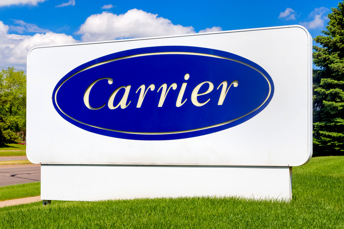 Carrier Corporation sign and symbol