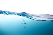Blurred beautiful swaying water waves