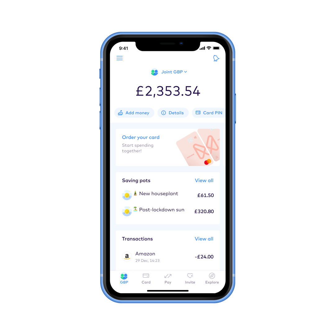 EN Joint accounts > manage money you GBP