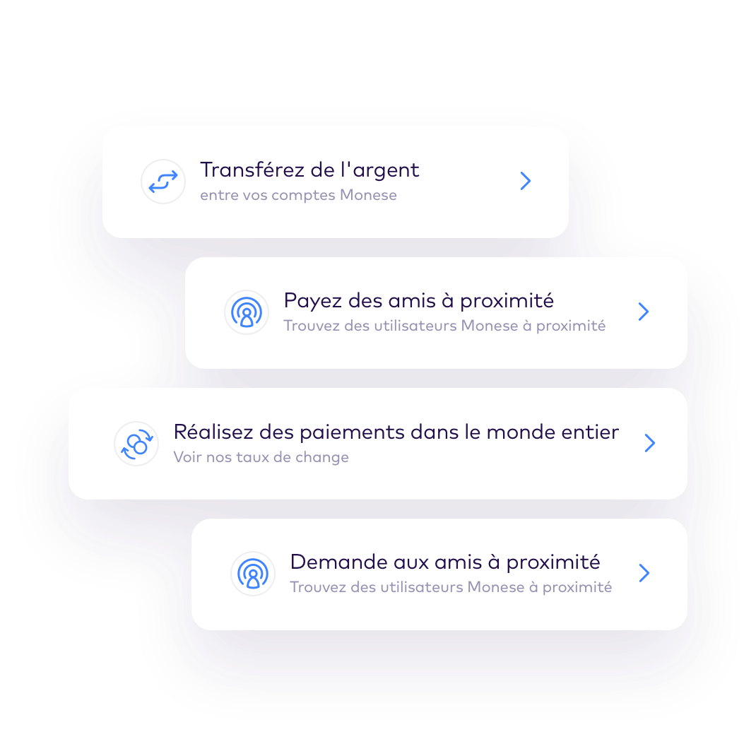 EN Présentation des fonctionnalités > Transférez de l'argent plus rapidement que jamais