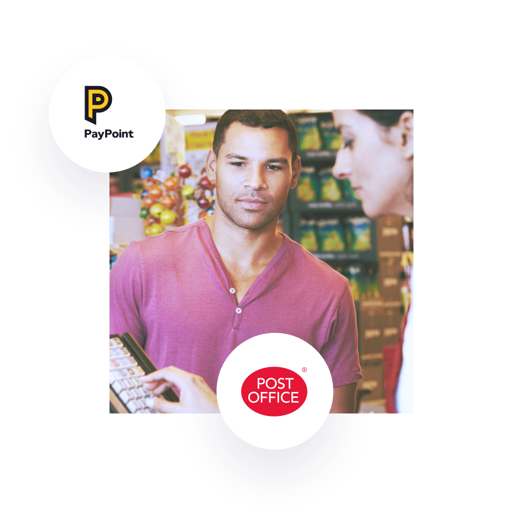 UNI Add money > Top up with Cash GBP