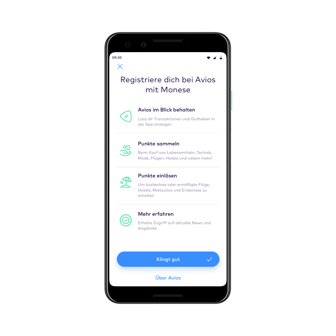 DE link avios straight to your app