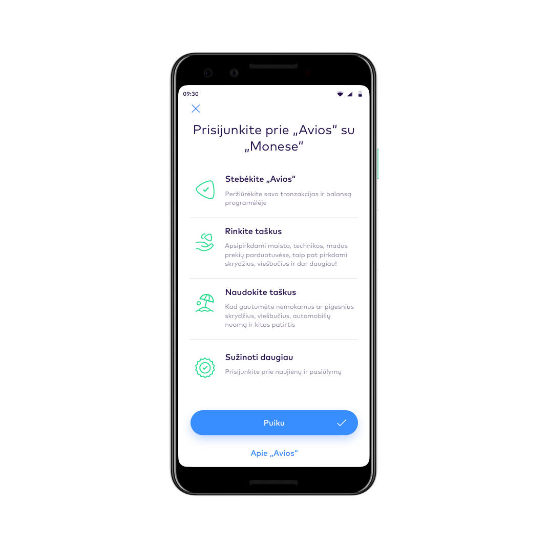 LT link avios straight to your app