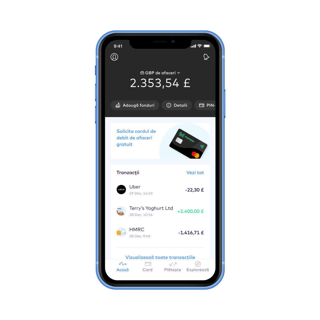 RO make the most out of monese with business accounts