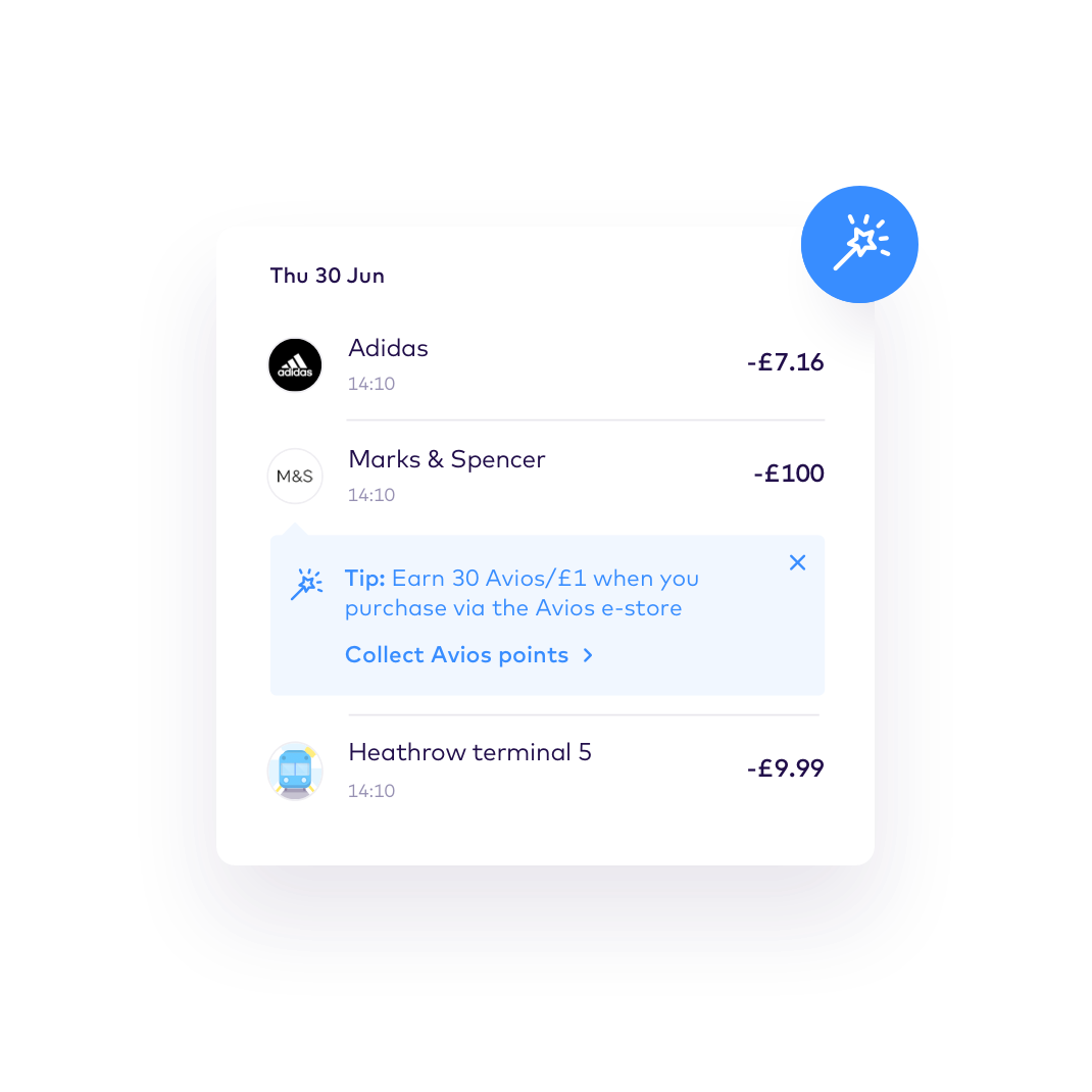 EN Avios > Get tipped off to avios