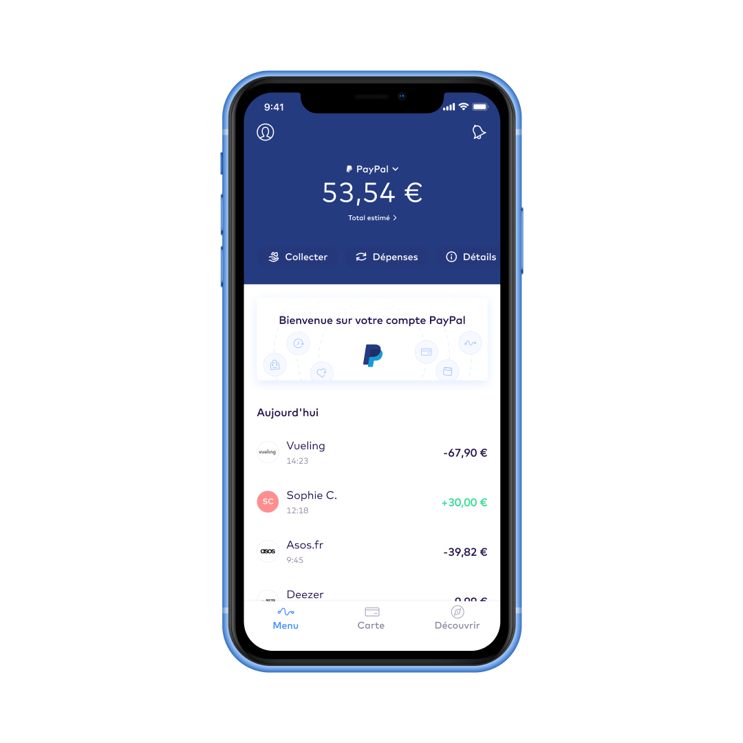 FR Accounts overview > its your paypal EUR