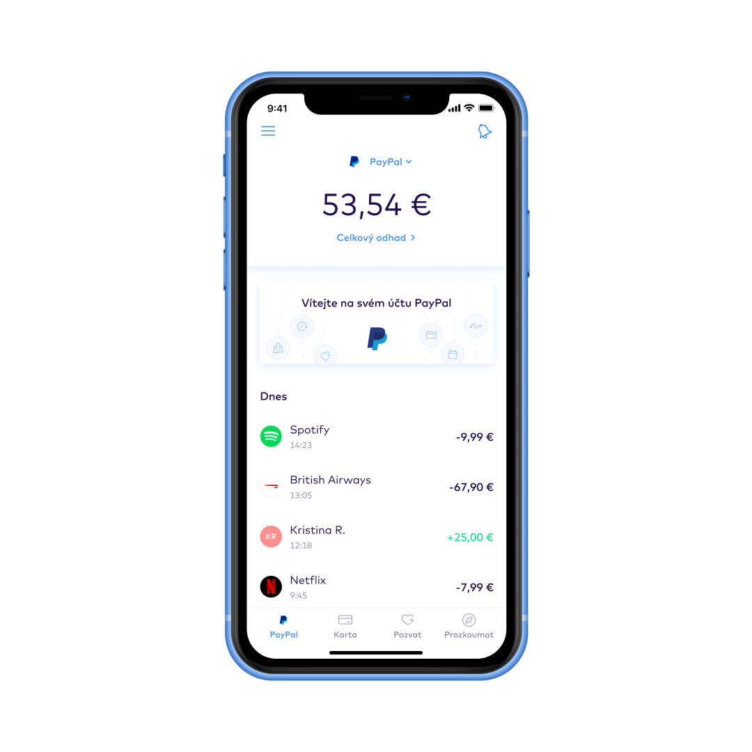 CZ Accounts overview > its your paypal EUR