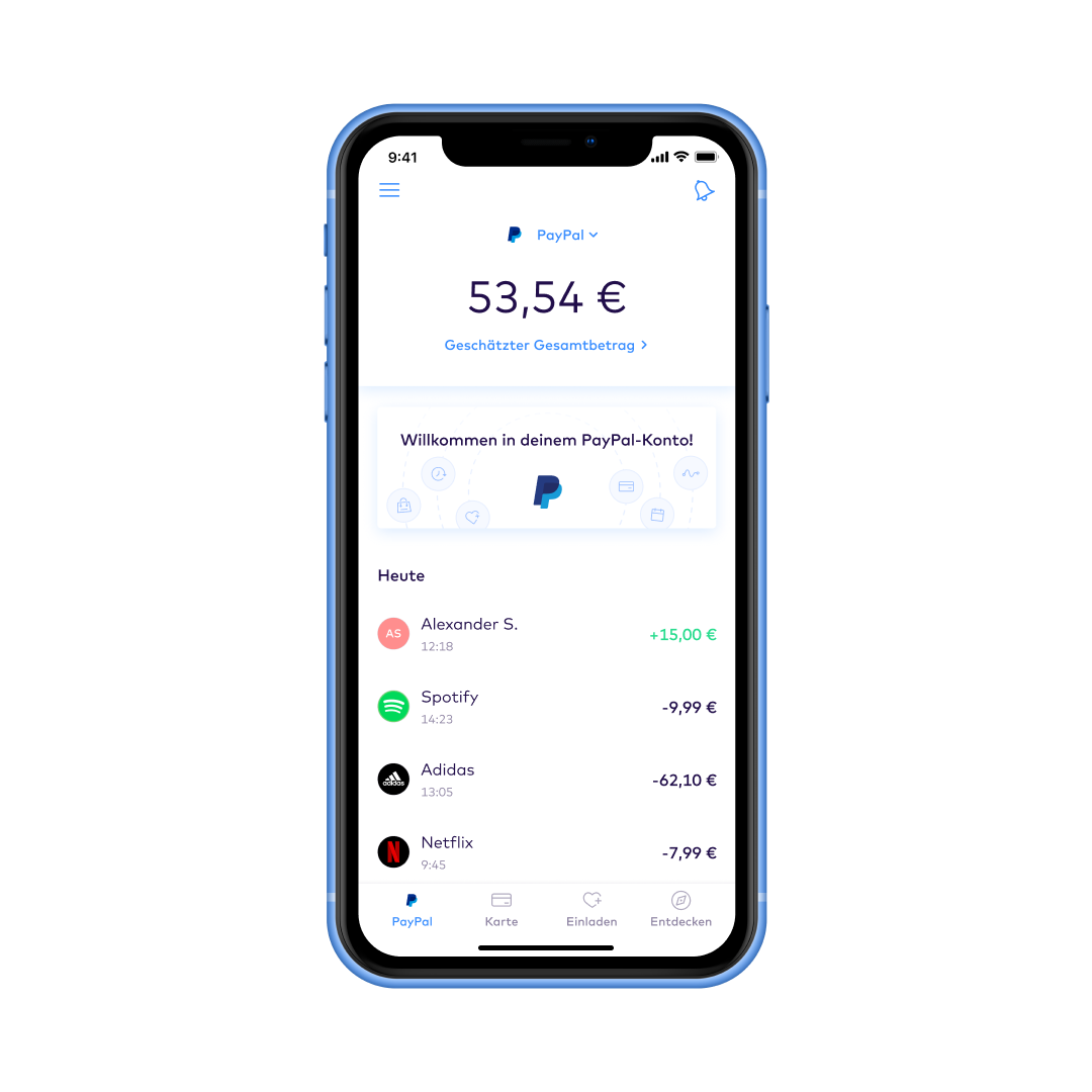 DE Accounts overview > its your paypal EUR
