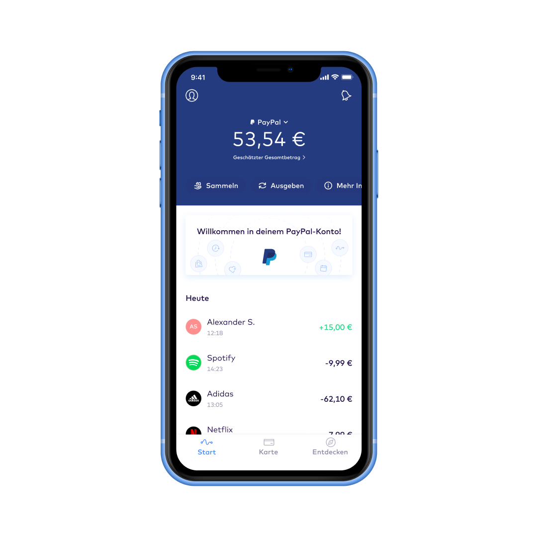 DE Accounts overview > its your paypal EUR