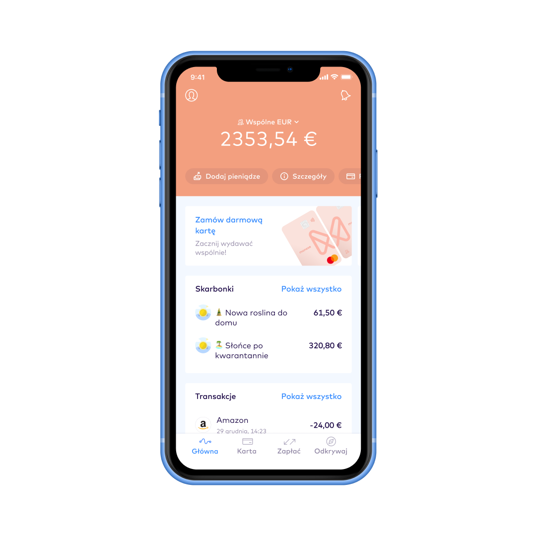 PL manage money you share EUR