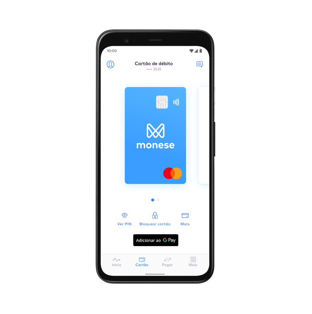 PTBR Set up Google Pay with Monese