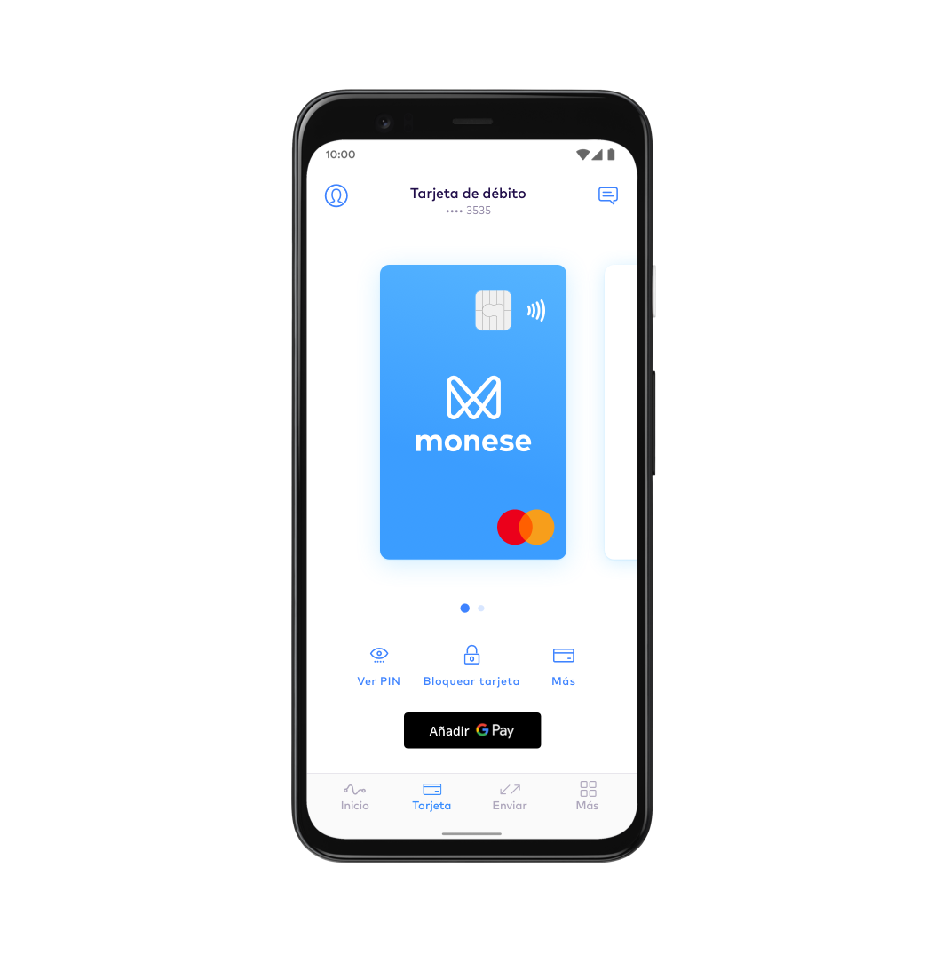 ES Set up Google Pay with Monese