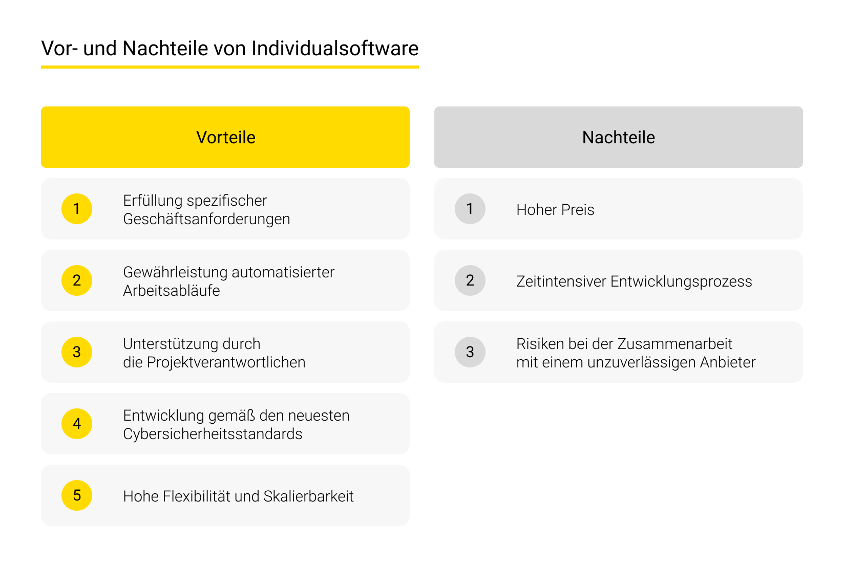 Vor- und Nachteile von Individualsoftware