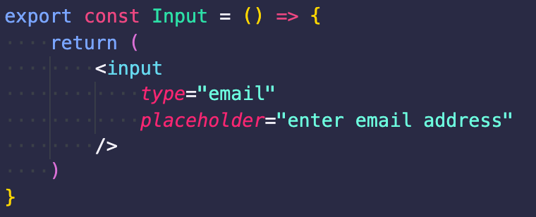 simple input component