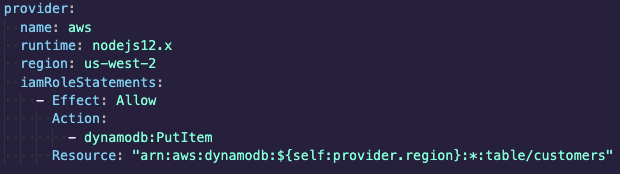 adding dynamo permissions