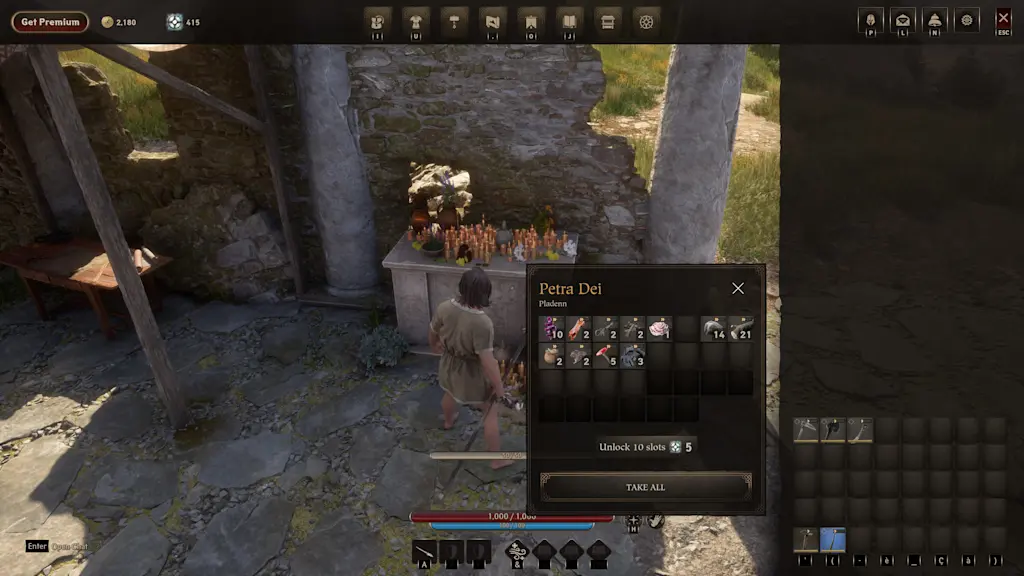Petra Dei Inventory