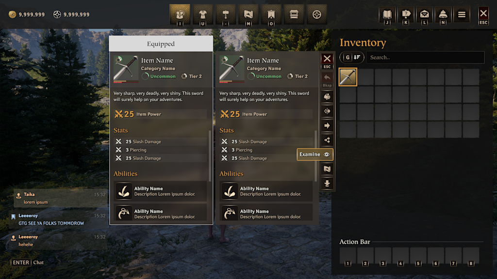 inventory itemcomparison