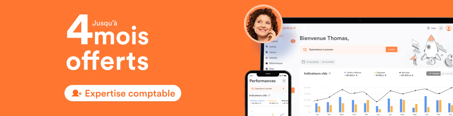 Jusqu'à 4 mois offerts - Expertise comptable