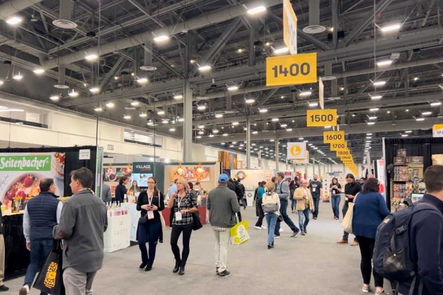 Attendees stroll the Winter Fancy Food Show 2024 Exhibit Hall 