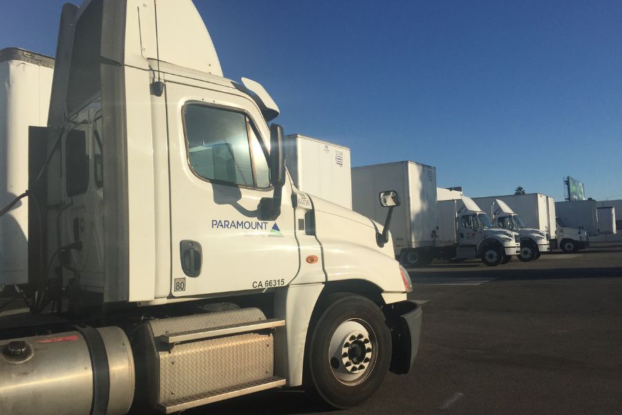 Paramount Global Trucks moving freight through the supply chain