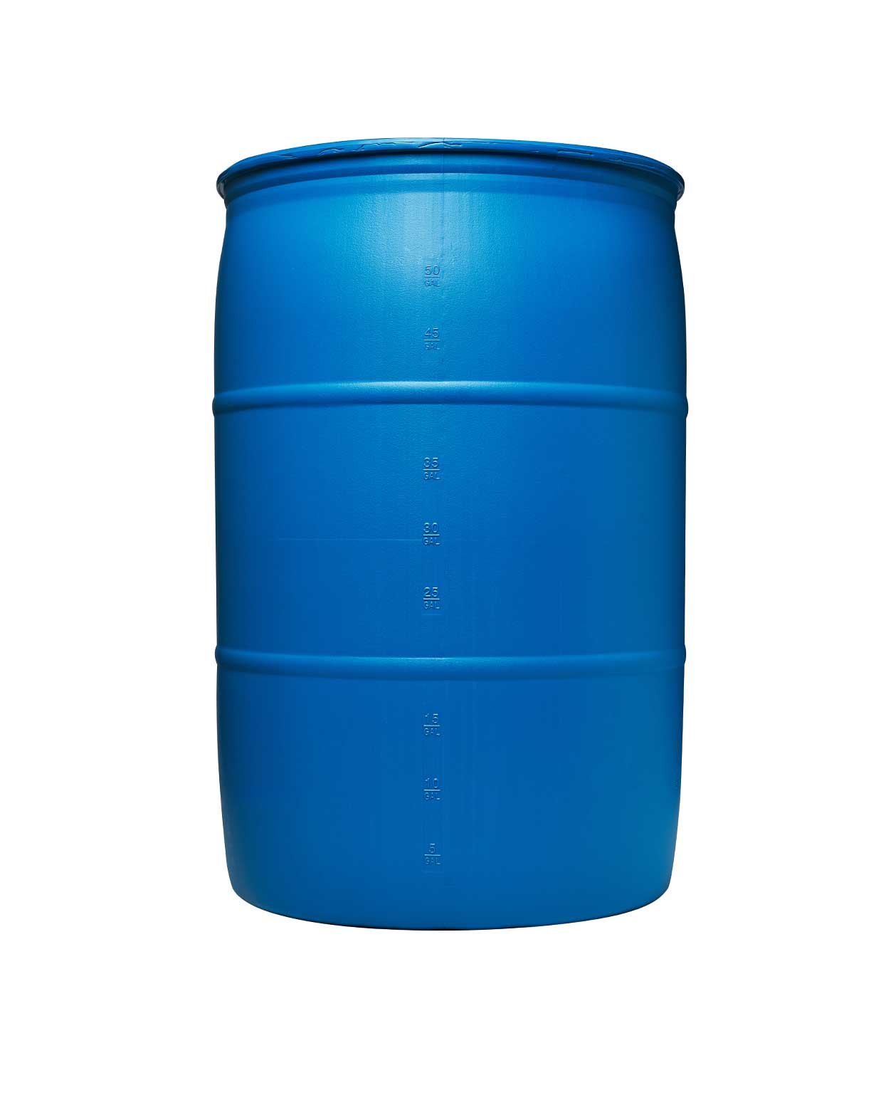 55 gl pe blue 2x2 tight head drum