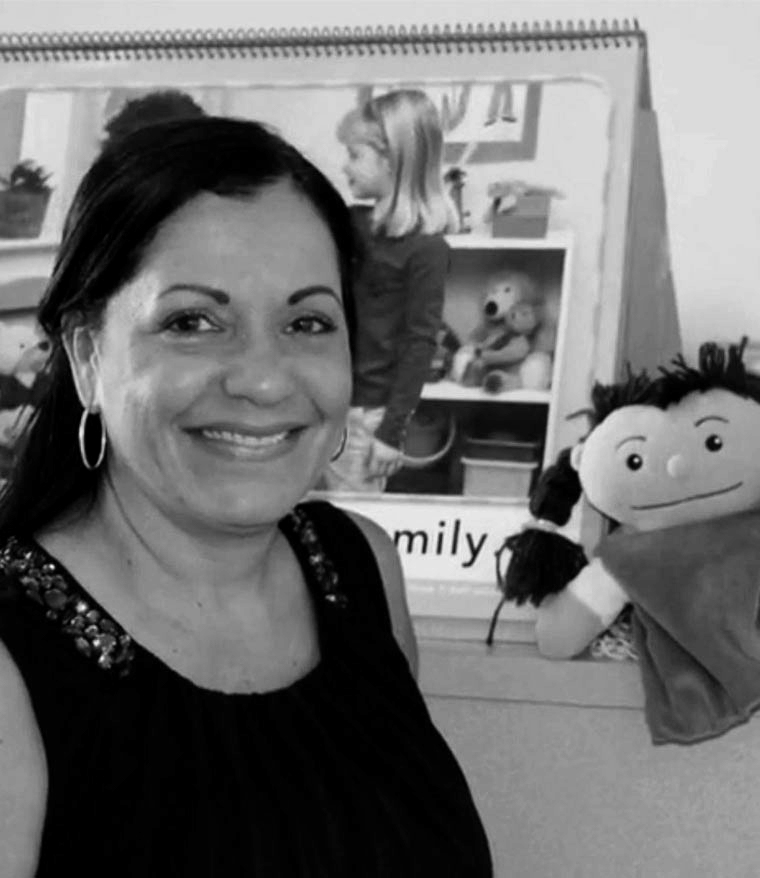 teacher with puppet