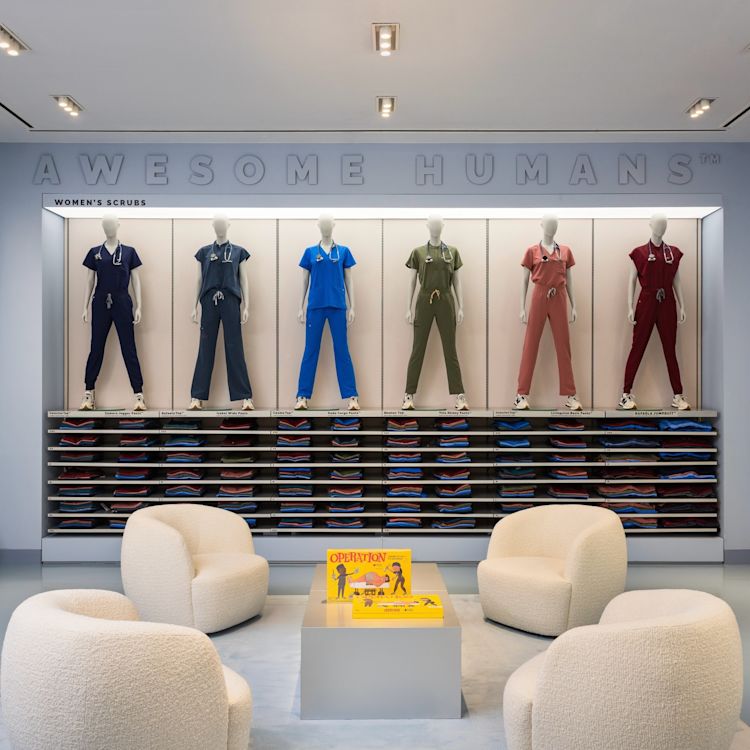 figs-mythology-interior-retail-design-houston-texas-storefront-medical-professionals-uniforms-gear-doctor-nurse-practioner-hero-wall-awesome-humans-seating