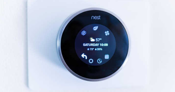 A Nest on a wall is new HVAC technology in 2020