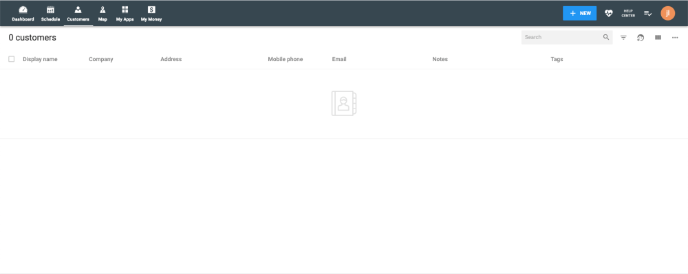 Customer database on Housecall Pro