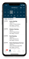 Mobile handyman dispatching software on an iphone