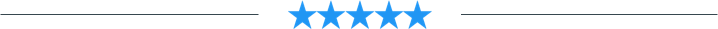 Lines with 5 stars between