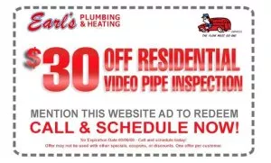 Plumbing coupon ad example