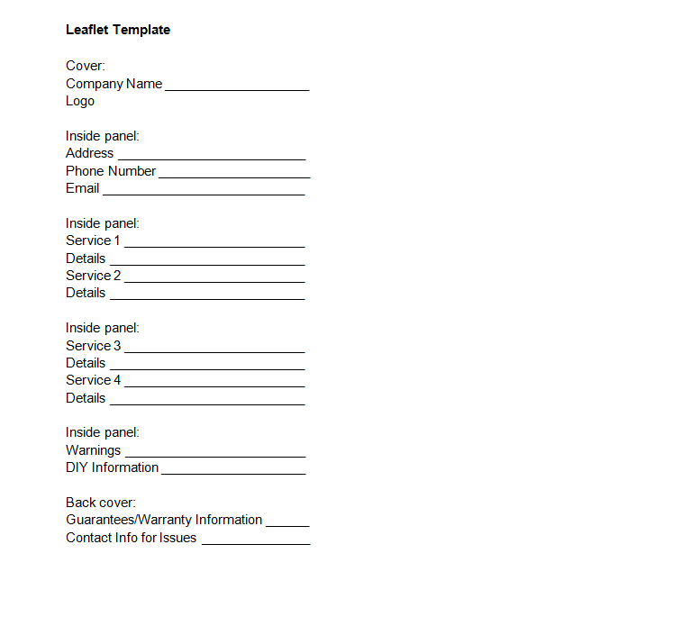 Leaflet Template
