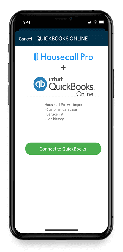 Mobile handyman software for quickbooks on an iphone