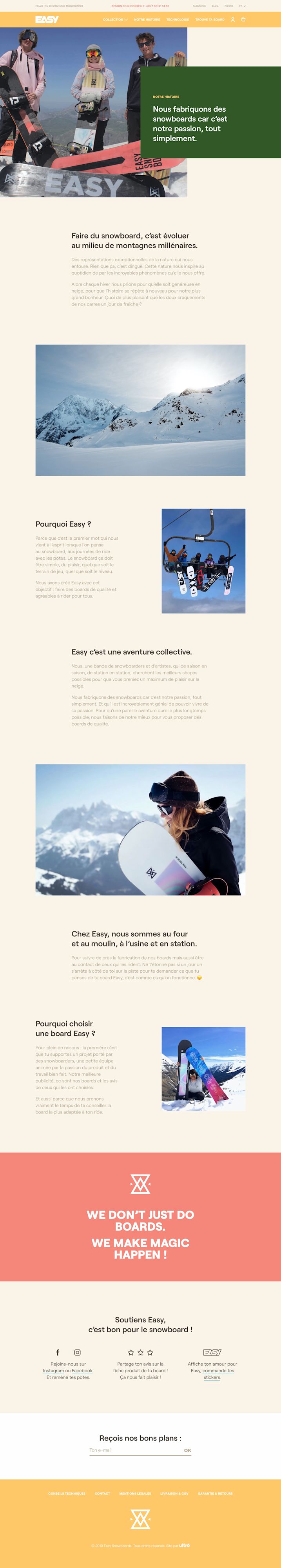 Easy Snowboards - about / histoire