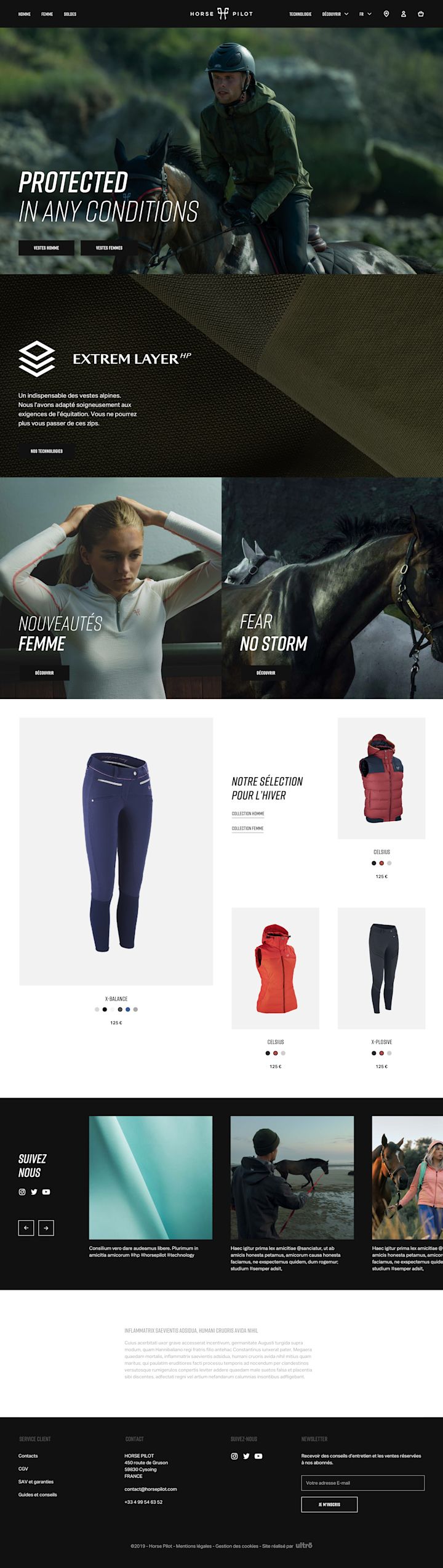 Horse Pilot - home page / accueil
