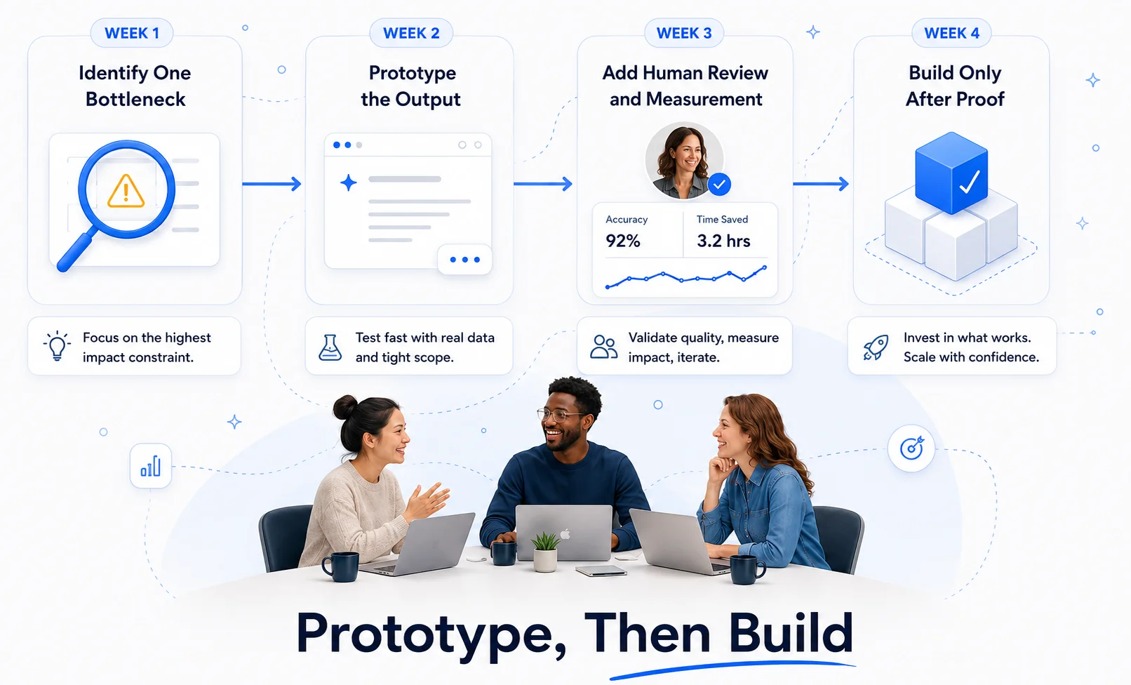 Prototype, Then Build: Startup AI Implementation Roadmap