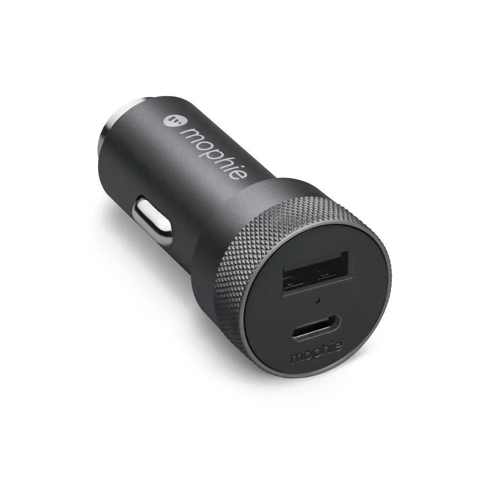 mophie Dual (USB-C/USB-A) 32W PD Car Charger
