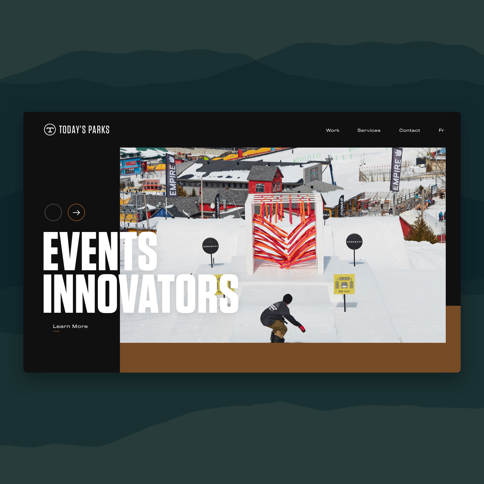 MILL3 TODAY'S PARKS HOME PAGE - Empire games - Web design