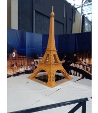 Semie maquette Tour Eiffel 3D. Éclairage scintillant intégré commandé à distance. 